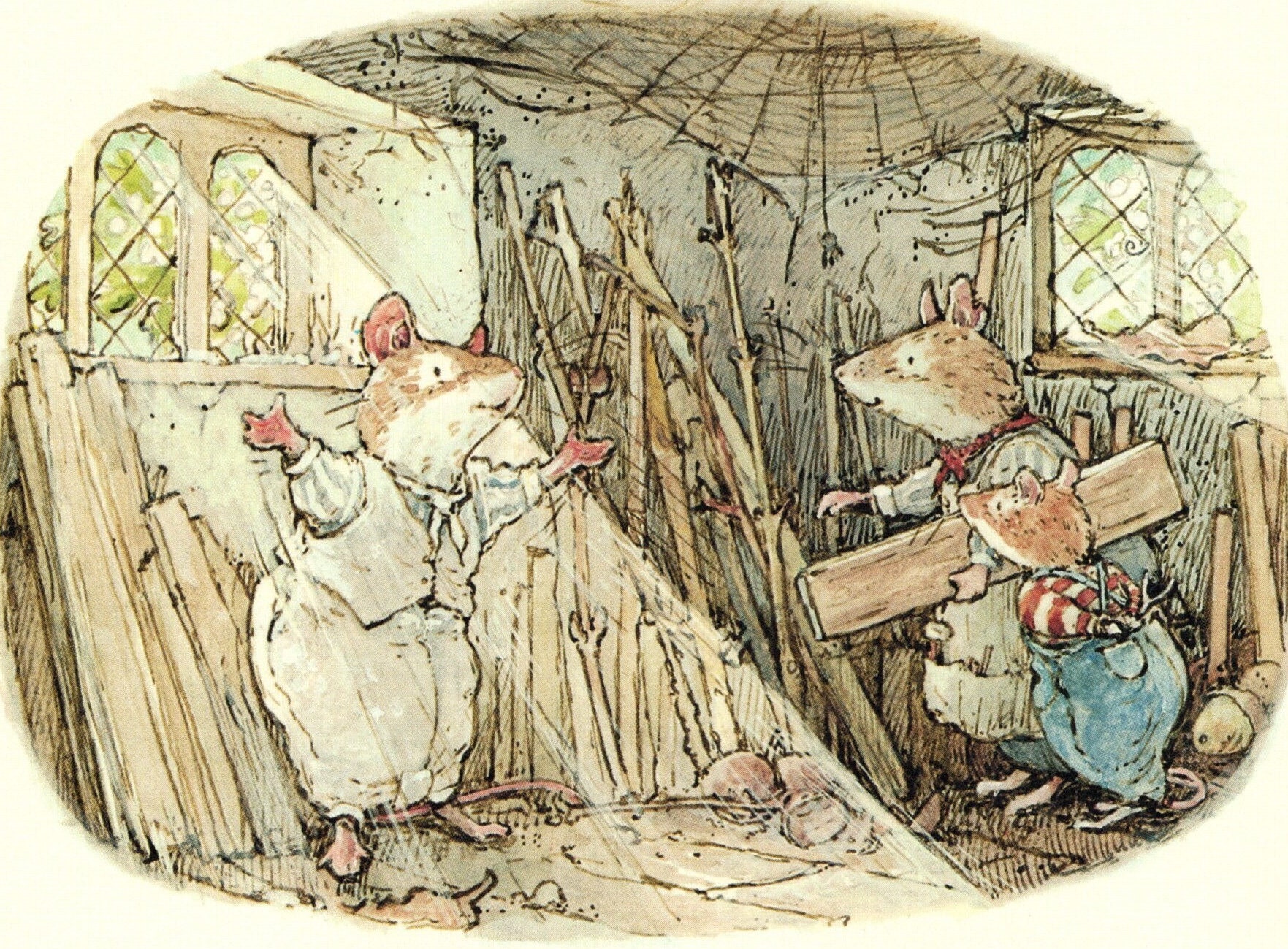 Jill Barklem BRAMBLY HEDGE Original Vintage Print 1999
