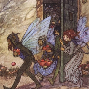 Vintage Fairy Garden Original Book Print – Florence Harrison illustrator - Fairy Folklore – Fairyland - Unique gift (Faeries)