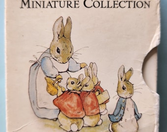 BEATRIX POTTER MINIATURE NURSERY LIBRARY 3 Books Boxed Set W