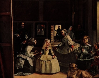 Las Meninas Print: 1934 Vintage Gravure by Diego Velazquez