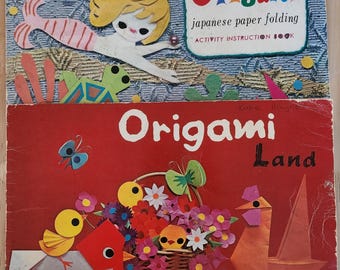 Vintage Origami Booklets x2