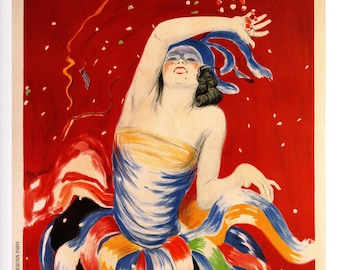 Affiche Cappiello « Femme et l'enfant » : impression Art déco française