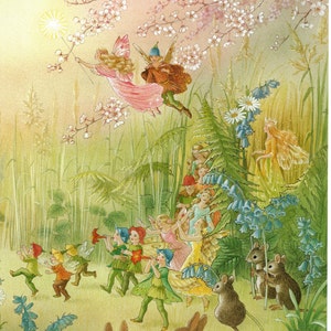 Shirley Barber Fairyland Print: Vintage Elves, Mermaids, Water-Babies