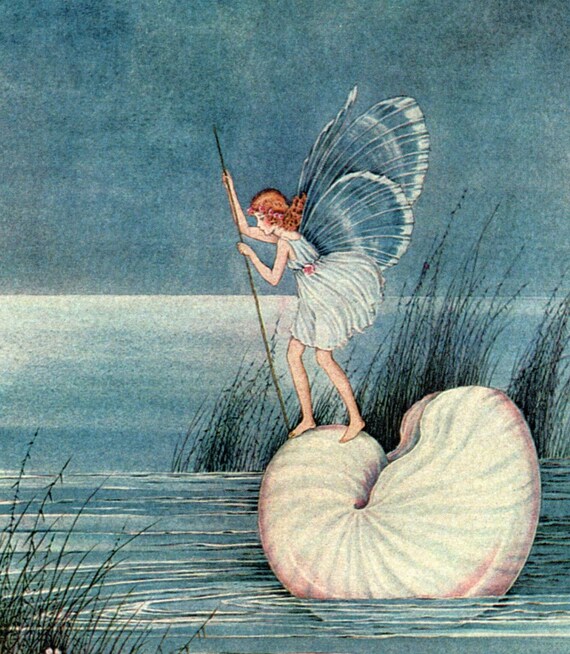 アート・デザイン・音楽 The Fairy World of Ida Rentoul Outhwaite Ida Rentoul Outhwaite Fairyland, Kidsroom Wall Art, Vintage
