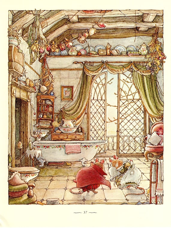 Brambly Hedge Vintage Print: Jill Barklem Mice Illustration - Etsy