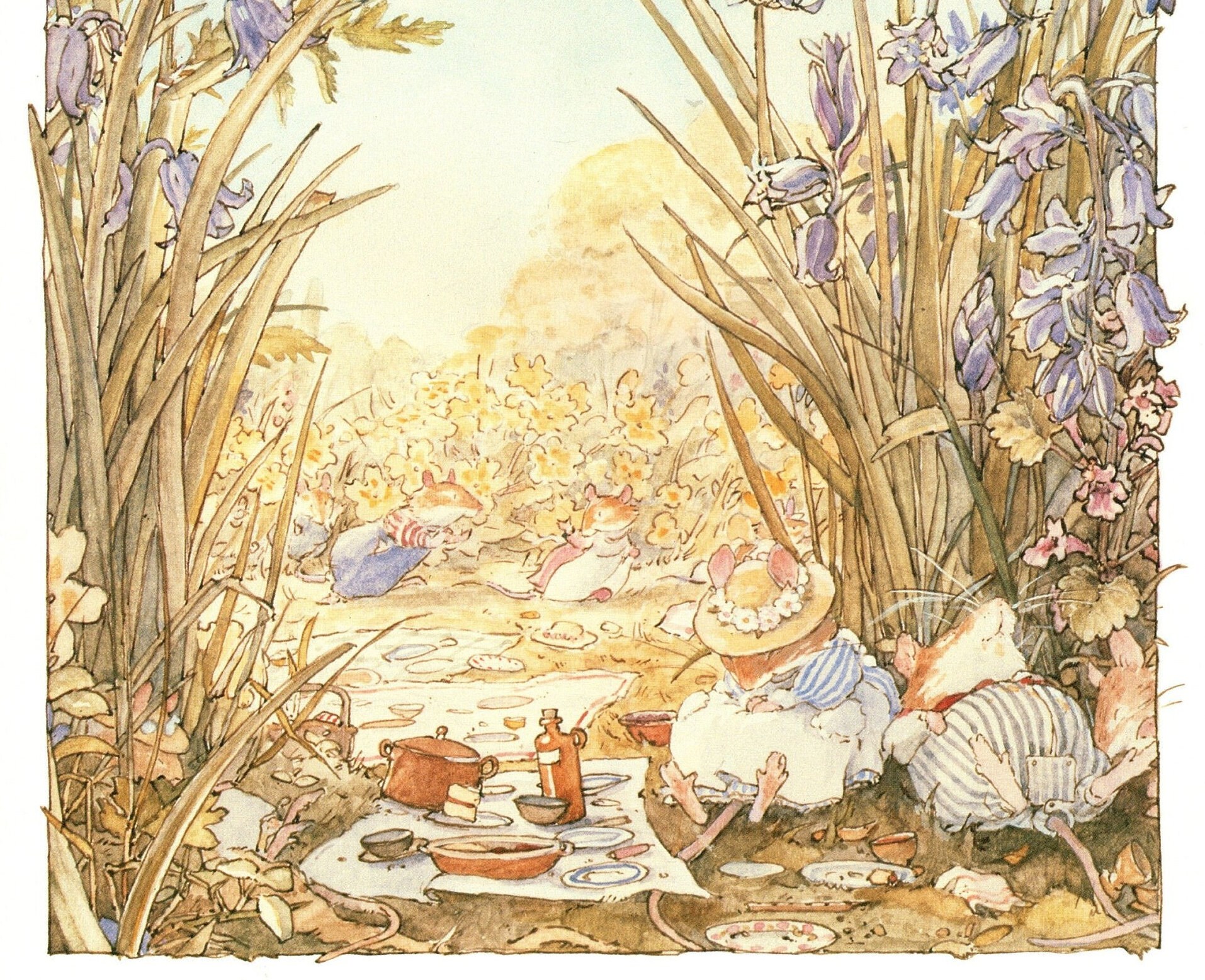Brambly Hedge Original Vintage Print With Text - Jill