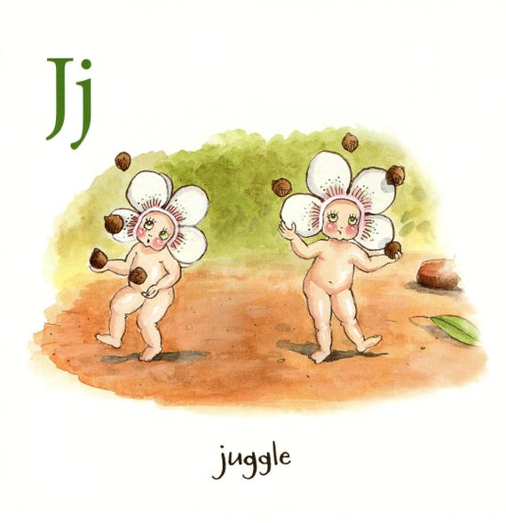 メイ・ギブスのガムナット・ベイビーズ・ヴィンテージプリント