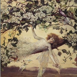 Vintage Fairy Garden Original Book Print – John Anster illustrator - Fairy Folklore – Fairyland - Unique gift (Faeries)