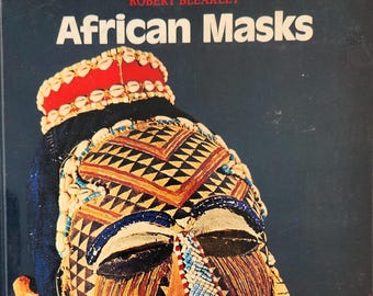 Vintage African Masks Book: 1978 Illustrated First Edition