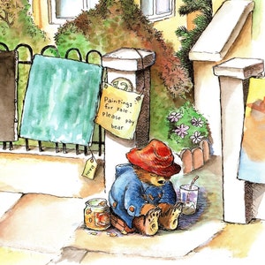 Paddington Bear Original  Vintage Print – Nursery Art - Baby Shower - Birthday - Delightful Children’s Art – Unique Gift