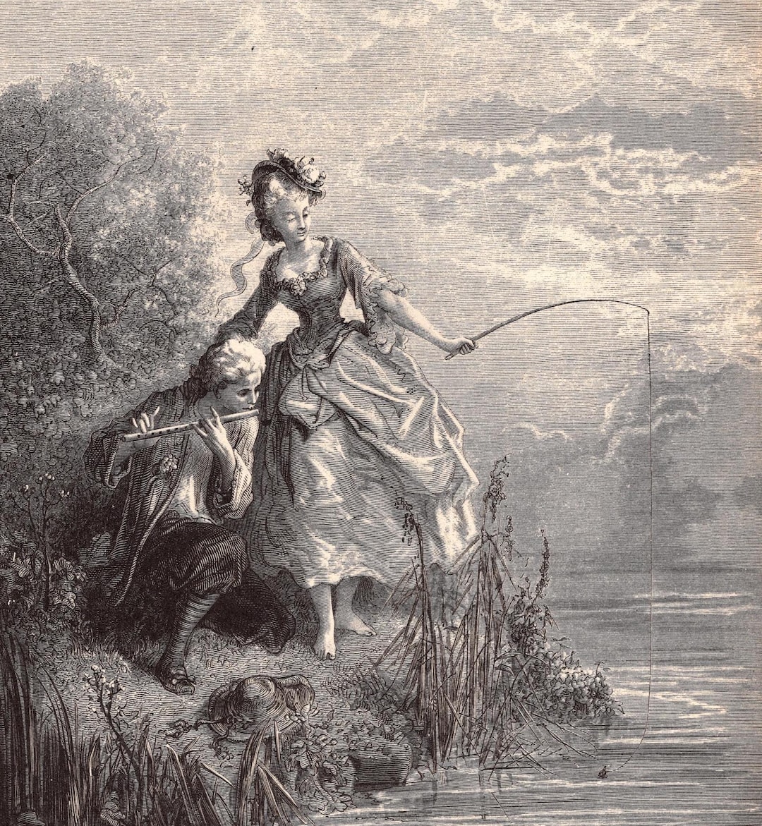 Rare GUSTAVE DORÉ Original Vintage Book Print – Fables of La Fontaine ...