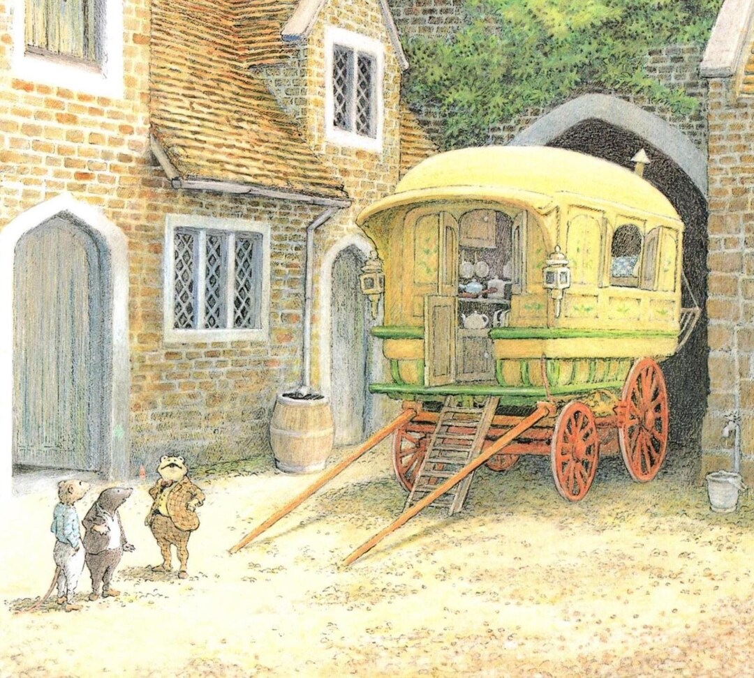 Wind in the Willows Vintage Print: 1996 'the River Bank' Nursery Art ...