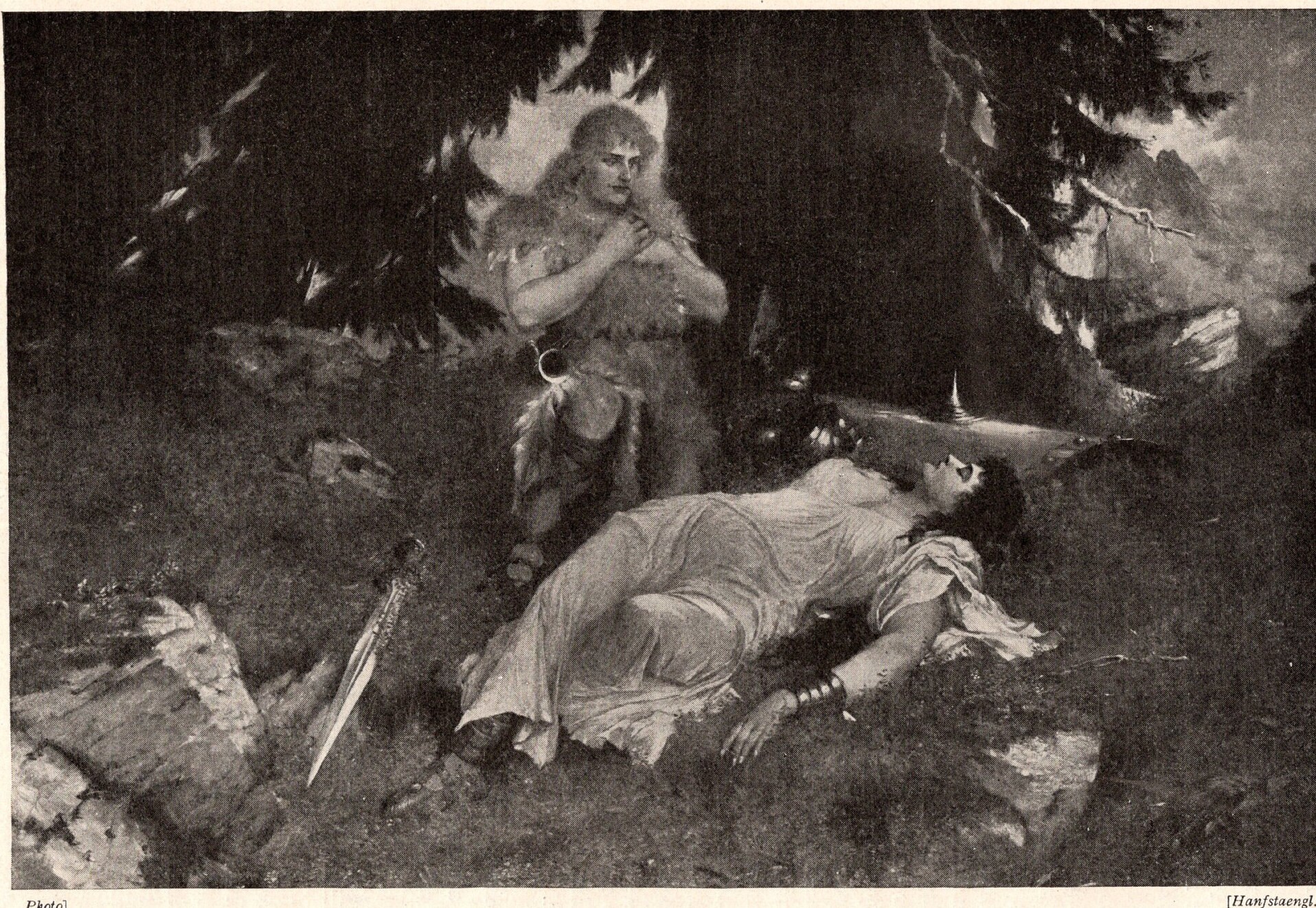 1930 Original Vintage Print – Siegfried, Act III - Wagner
