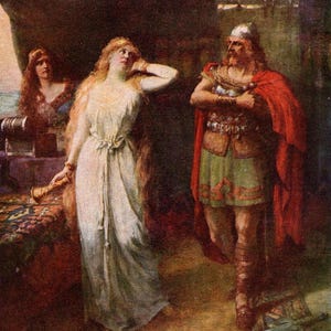 1930 Original Vintage Print – Wagner&#39;s Tristan and Isolde, Act I, Scene 5 - &quot;Stories of the Great Operas with Music” – Gift opera lovers