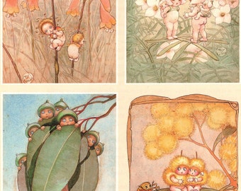 Gumnuts Bush Fairyland Original Vintage Print – May Gibbs' Life and Work - Fairytale Landscapes - Unique Gift