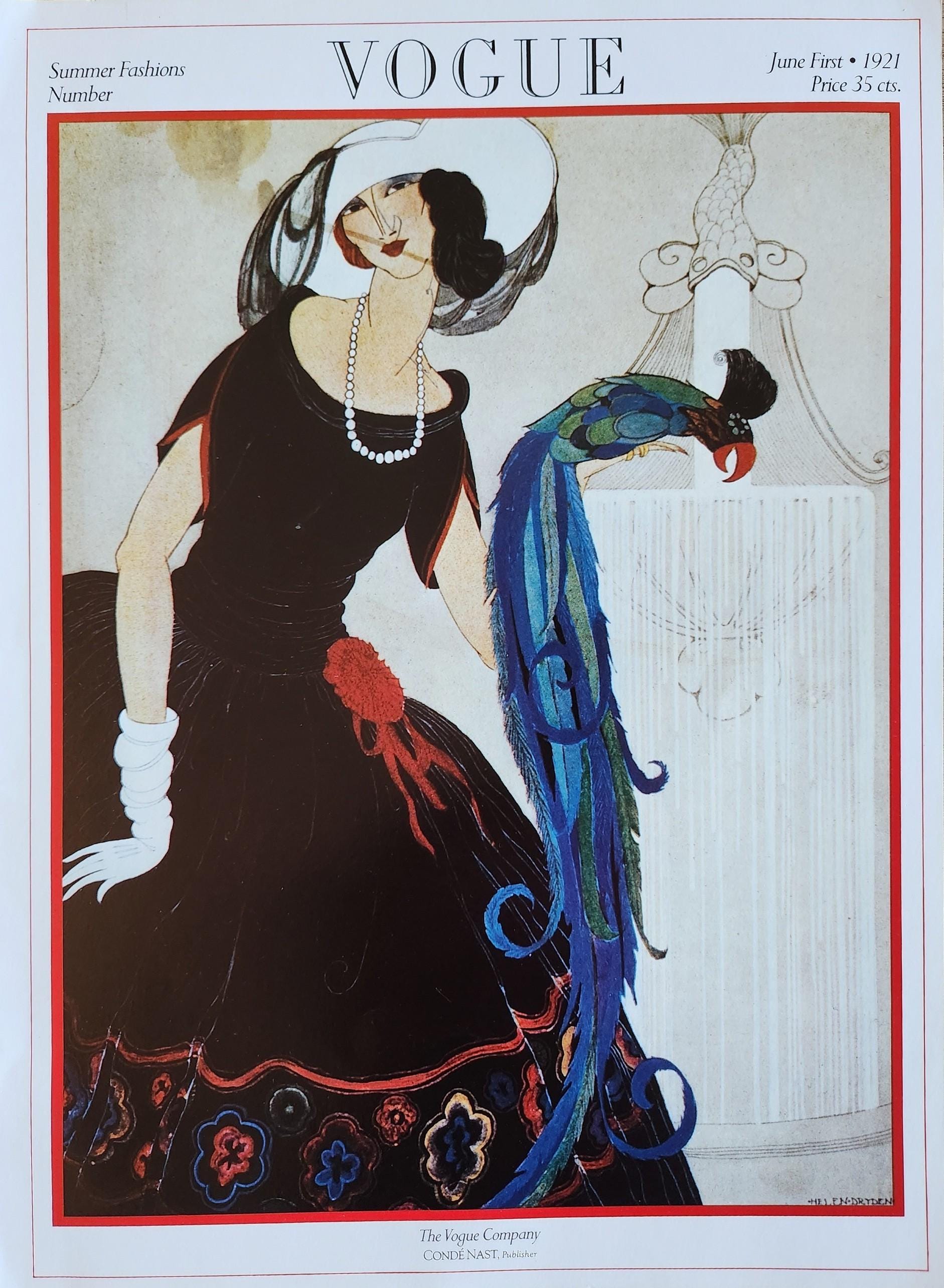 Vogue Cover 1921 Poster – Large Fashion Wall Art - Etsy