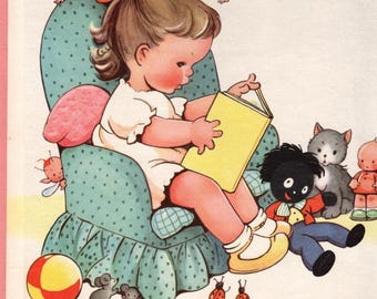 1959 Mabel Lucie Attwell Book Cover – Vintage Nursery Art Print - Etsy