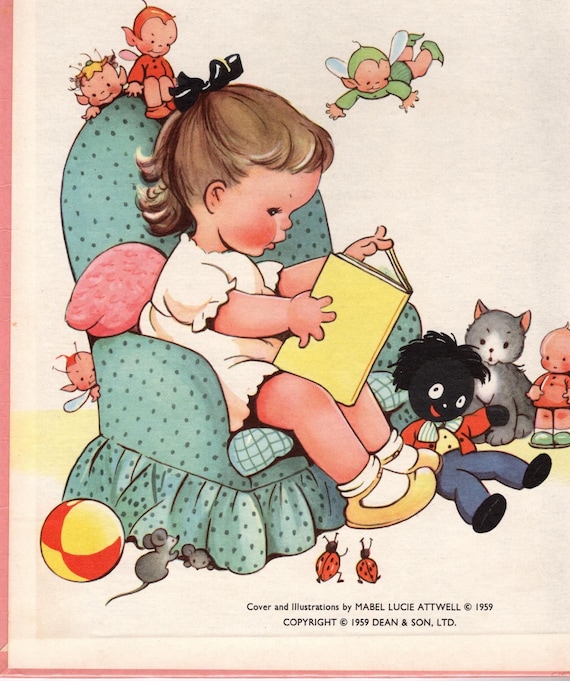 1959 Mabel Lucie Attwell Book Cover – Vintage Nursery Art Print - Etsy