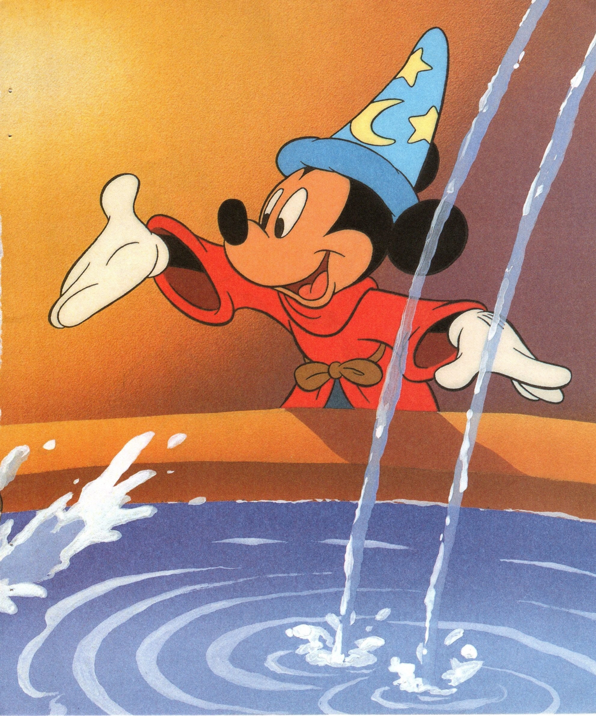 Vintage MICKEY MOUSE Little Golden Books Illustrated Page Art Print