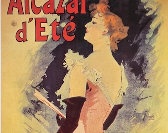 Póster de teatro vintage: Alcázar de Éte, protagonizado por Kanjarowa – Arte mural sobre historia del teatro