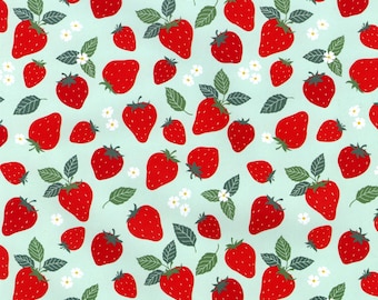 4x Sweet STRAWBERRIES Wrapping Paper - Gift Wrap for All Occasions, Crafts, Decoupage, Scrapbooking