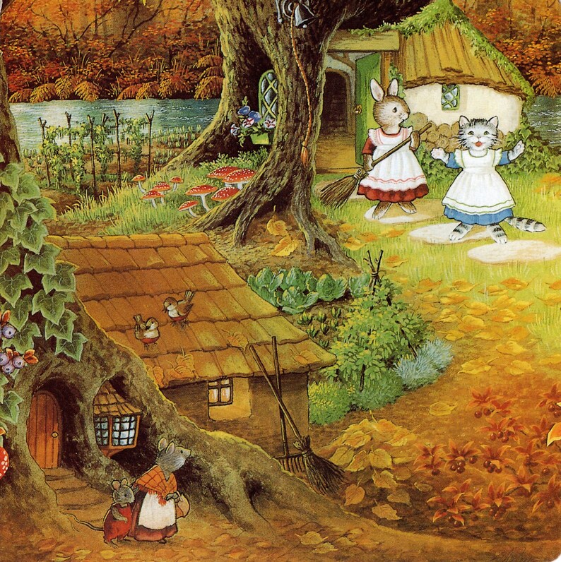 Shirley Rabbit Vintage Shirley Barber Fairies Board Book Page: Martha B. Rabbit - Etsy