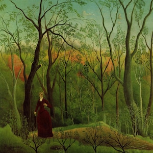 Henri Rousseau Vintage Kunstdruck: Zweiseitiges Kultbilder