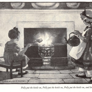 Jessie Willcox Smith Mother Goose Print: Vintage Nursery Rhyme Art