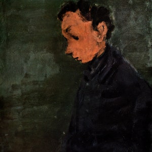 1953 Mokady &quot;Portrait of a Man&quot; Photogravure Print - Israeli Art