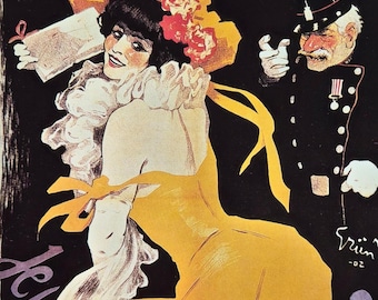 Vintage Theatre Poster – Concert de la Pepiniere – Theatrical History Wall Art
