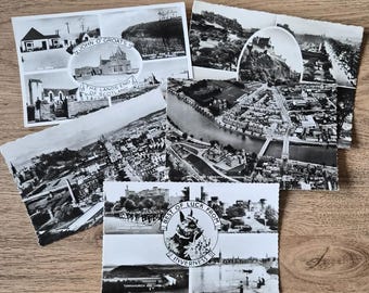 Vintage-Schottland-Postkarten (5 Stück) – Topografische Motive | Unbenutzte Schwarz-Weiß-Fotografien | Nostalgisches Großbritannien der 1940er Jahre
