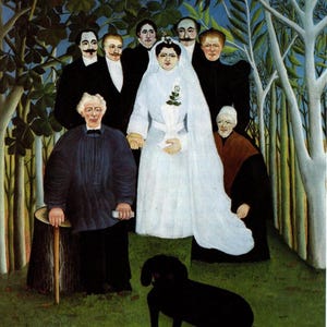 Henri Rousseau Vintage Druck: Eine Landhochzeit, Post-Impressionistische Kunst