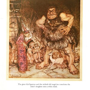 Arthur Rackham 1979 Original Vintage Print - English Fairy Tales - Jack ...