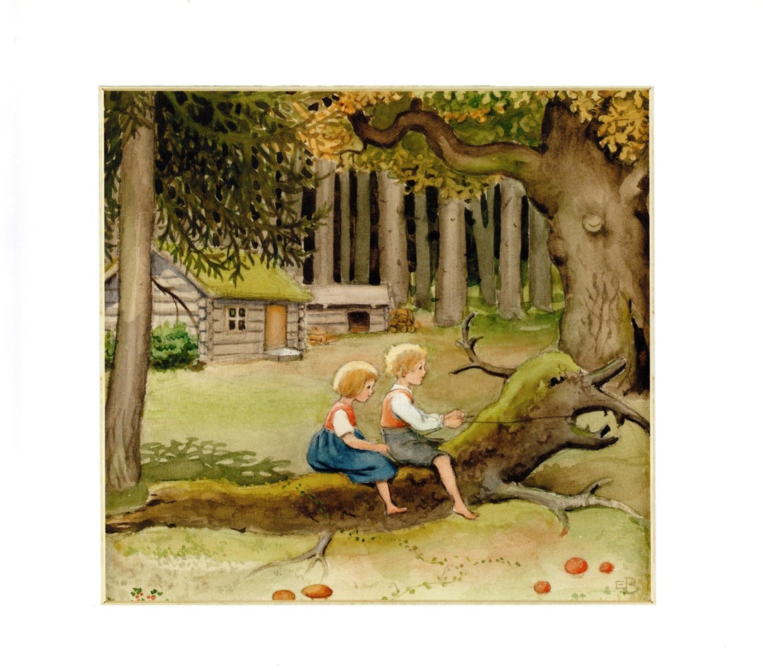 Elsa Beskow Original Vintage Print - the Land of Long Ago – Vintage ...