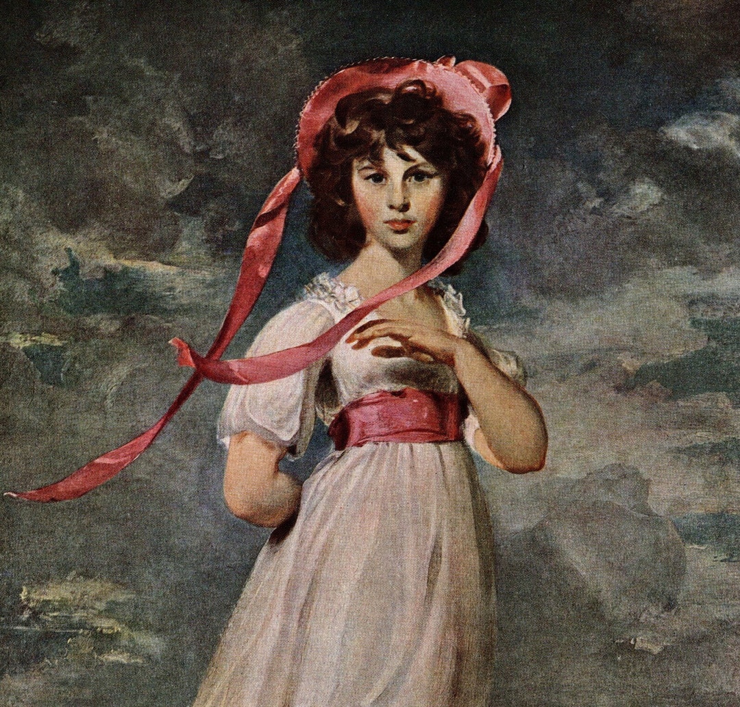 Thomas Lawrence pinkie Rare 1934 Original Vintage Large Tip-in Print ...