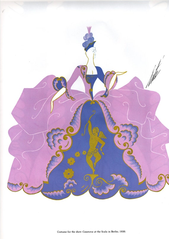 erte dress designs Erté Art Deco Print: Theatrical Costume Design, 1930s Fashion Zara belted printed cotton Vintage Rockmuster COLOR:Moroccan Red erte 1920s