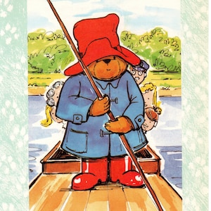 Original Paddington Bear Vintage  Print – Nursery Art - Baby Shower - Birthday Gift - Delightful Children’s Art (29)