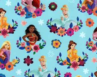 DISNEY PRINCESS Wrapping Paper x5 - Cinderella, Moana, Belle, Ariel, Rapunzel - Birthdays, Crafts, Decoupage, Scrapbooking