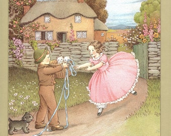 Vintage Ida Rentoul Outhwaite Print - "Oh, Dear!" Nursery Rhyme Art