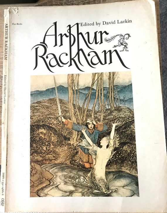 No.306 レア 希少 初版　古書　アンティーク 洋書 アーサー·ラッカム アーサー・ラッカム版画：ランスロット卿と竜、ヴィンテージ童話アート