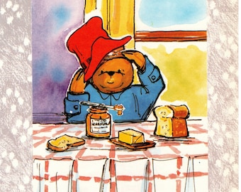 Original Paddington Bear Vintage  Print – Nursery Art - Baby Shower - Birthday - Delightful Children’s Art (28)
