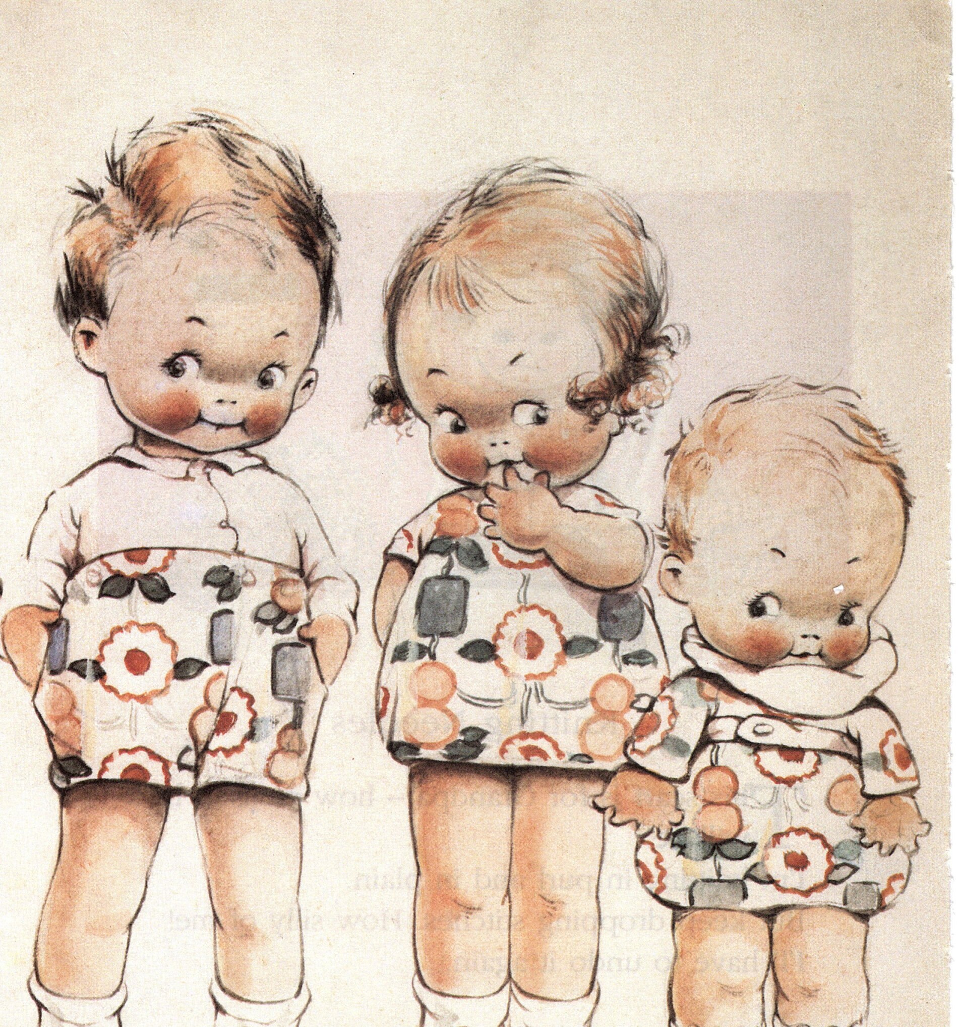 Mabel Lucie Attwell Vintage Children Print: 1994 Nursery Art - Etsy