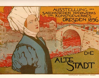 Vintage Poster Art 2-sided Print | Otto Fischer / Henri Gerbault | 1890s European & American Posters
