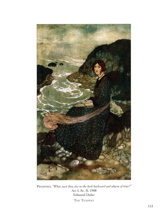 【初版本】 エドマンド・デュラック『テンペスト』 挿絵 1908年 洋書 美品！ 小説 テンペスト / エドマンド・デュラック絵 / 伊東杏里 / 新書