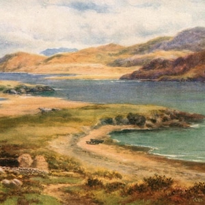 1911 The Entrance to Mulroy Bay, Donegal, Ireland Original Vintage Print - Unique Gift