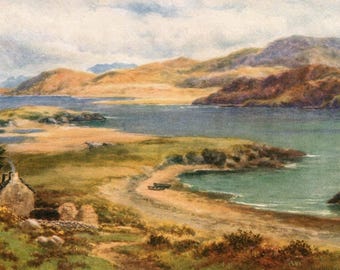 Vintage Donegal Irland Poster | Eingang zur Mulroy Bay | 1911 Alexander Williams Aquarell