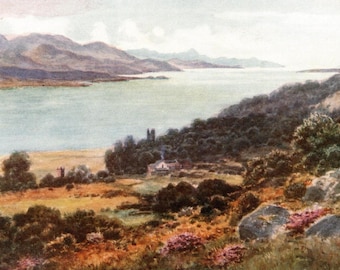 1911 Kenmare Bay Antiker Druck: County Kerry, Irland Landschaft