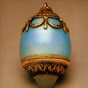 Fabergé Scent Flacon Egg Original Vintage Large Book Print - Imperial Russian Fantasies - Gift for Art and Beauty Lovers