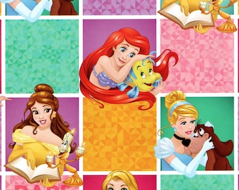 DISNEY PRINCESS Wrapping Paper - Cinderella, Belle, Ariel - Birthdays, Crafts, Decoupage, Scrapbooking