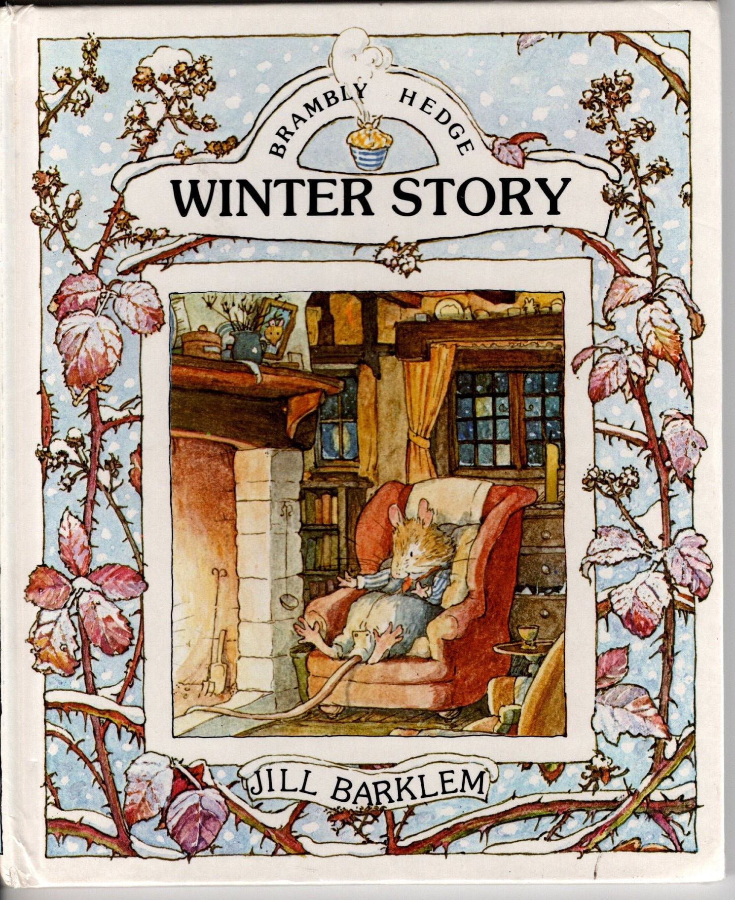 Brambly Hedge winter Story Original Jill Barklem Vintage Book Cover With  Text Cute Mice Unique Gift -  New Zealand